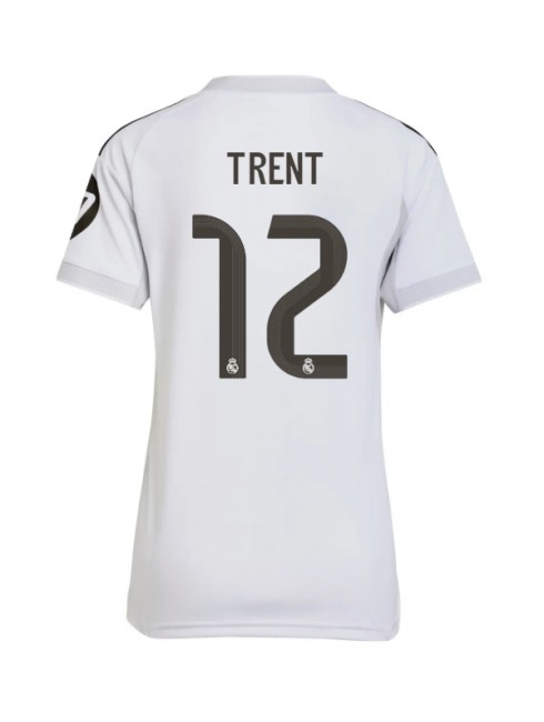 Zenske Futbalové oblečenie Real Madrid Alexander-Arnold #12 2025-26 Krátky Rukáv - Domáci Zenske Futbalové oblečenie Real Madrid Alexander-Arnold #12 2025-26 Krátky Rukáv - Domáci